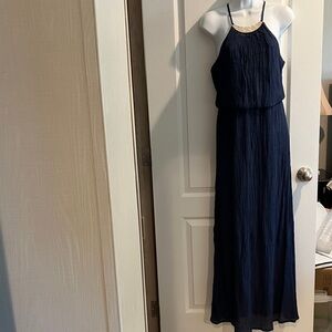 Elegant Navy Blue Maxi Dress